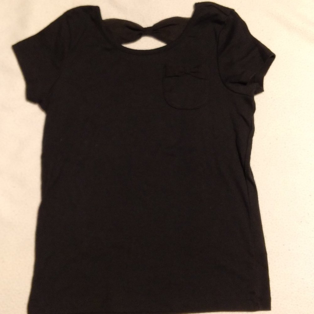 Garanimals 365 Kids Girls Bow T-Shirt in black 8 M